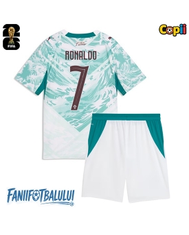 Portugalia Cristiano Ronaldo #7 Echipament de Fotbal Replică Mondial 2026 Copii Deplasare (+ Șorturi)